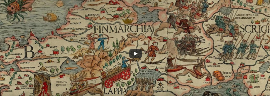 Olaus Magnus map of 16th Century Scandinavia